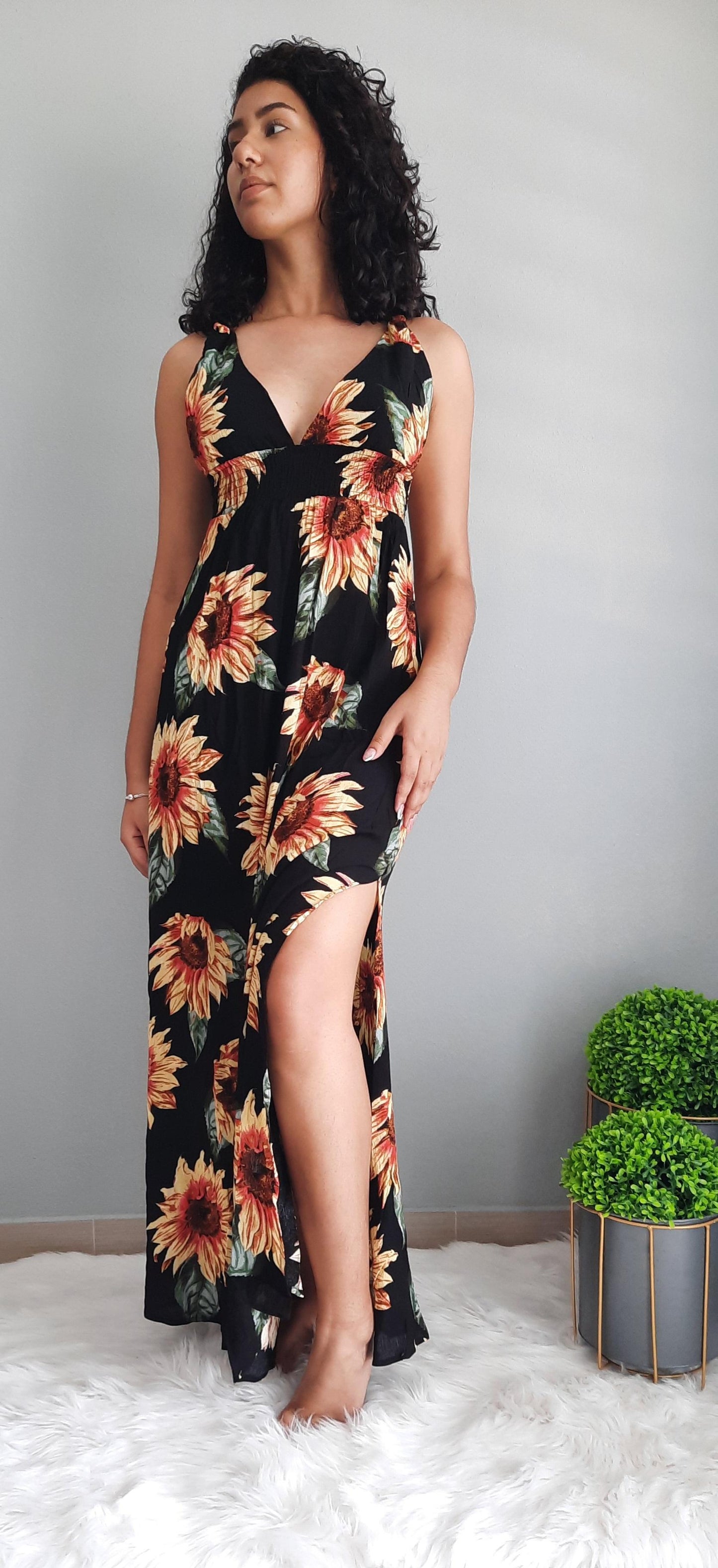 Sunflower Floral Dress