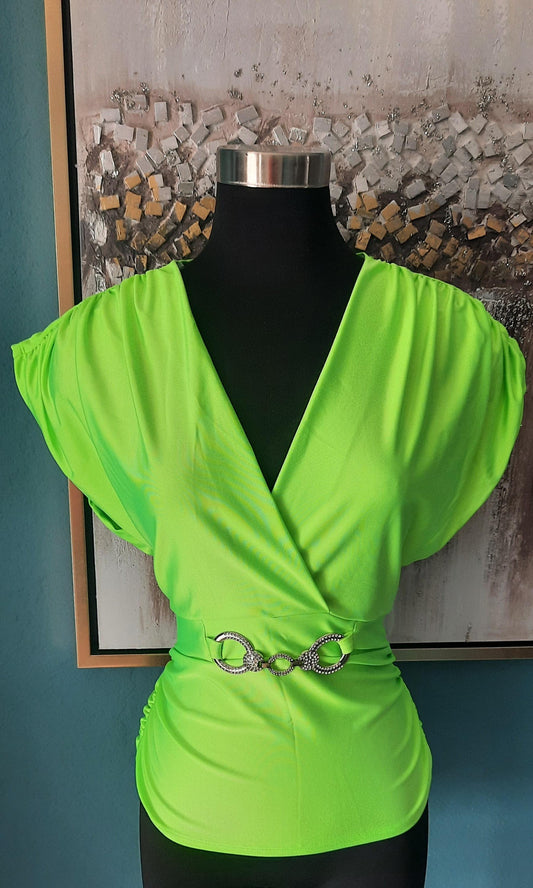 Neon Green Blouse